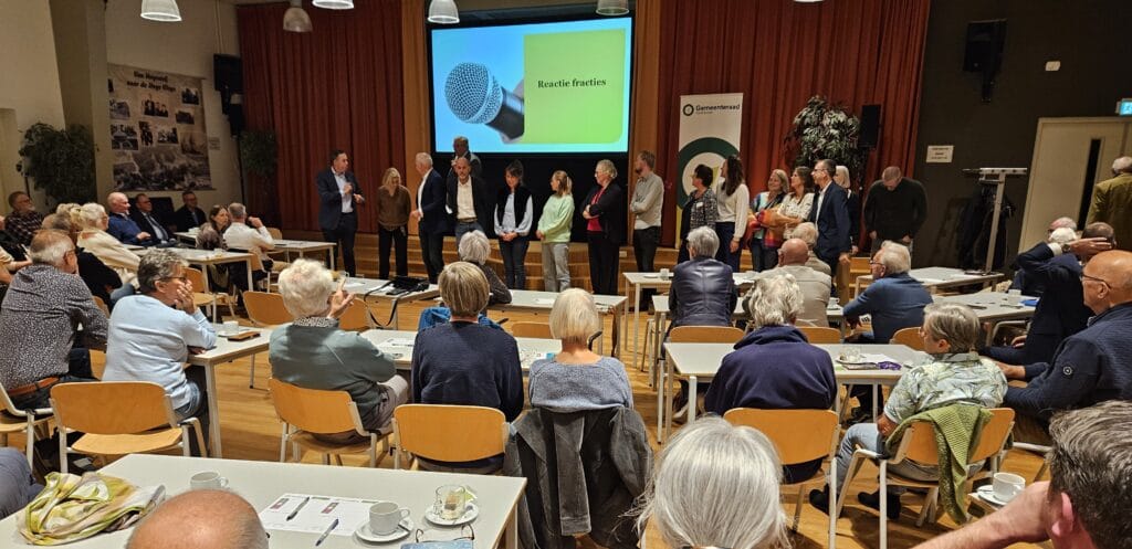 zaal in Beekbergen waar de ontmoeting was