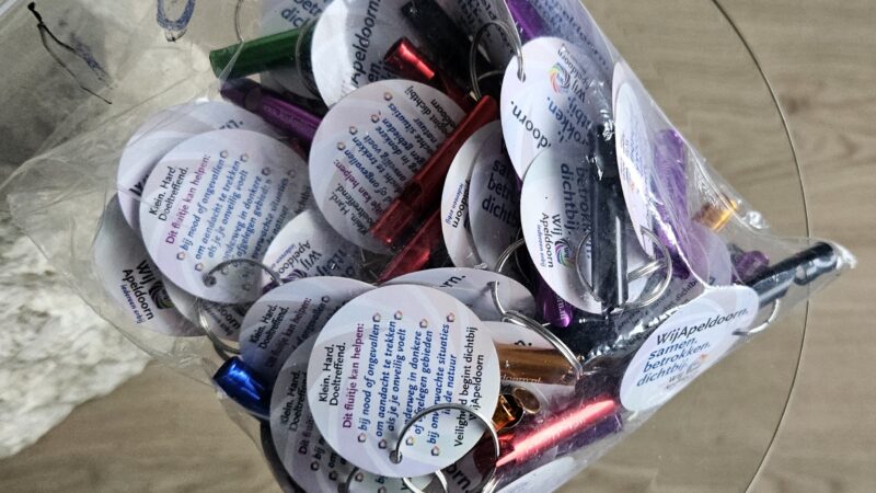 Wandelfluitjes die verbinden